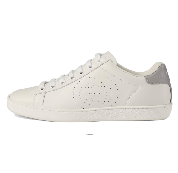 (W) Gucci Ace Interlocking G Logo Leather Sneakers White