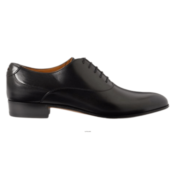 Gucci Lace-Up Shoe with Double G Black Leather