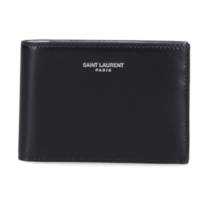 Logo leather wallet