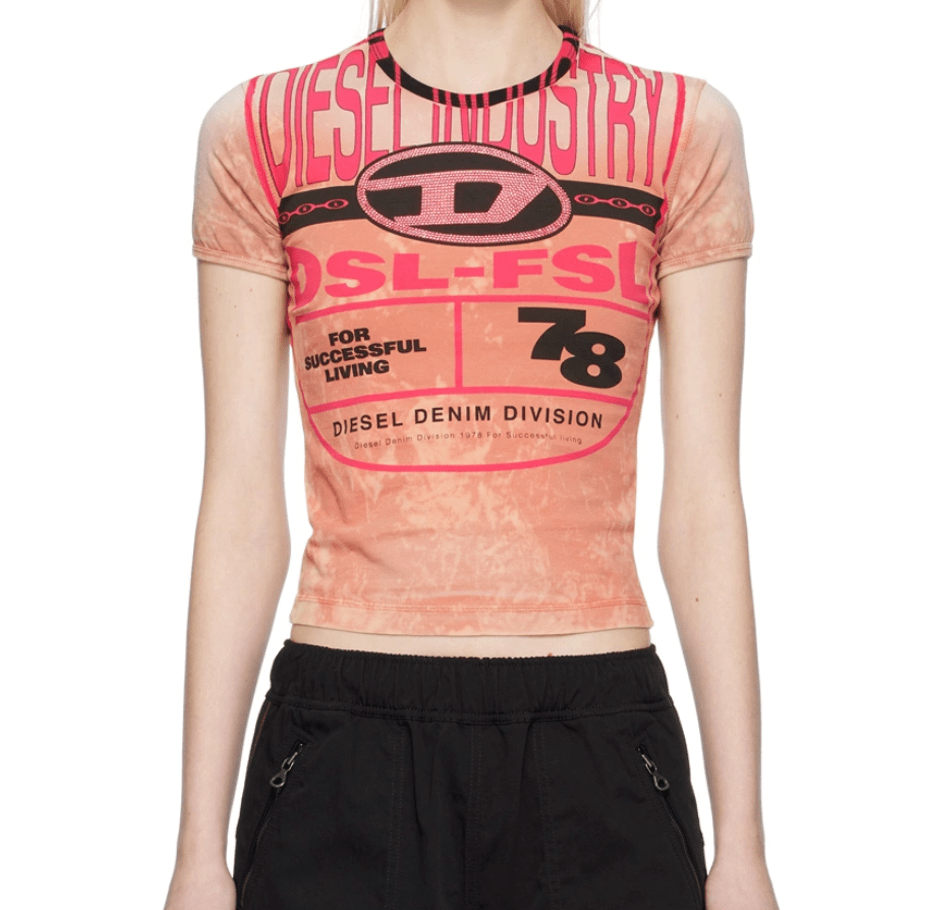 T UNCUTTY Short Sleeve T-Shirt - Pink 