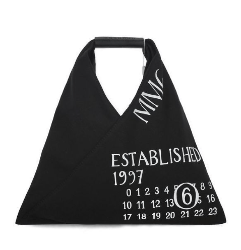 SS25 Japanese logo print cotton tote bag