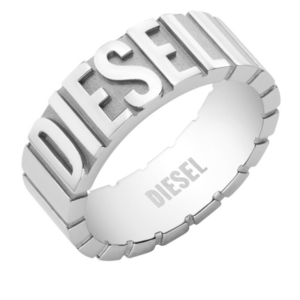 Diesel Dx1390 Stainless Steel Band Ring Silver