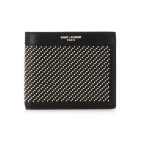 SAINT LAURENT STUDS BIFOLD WALLET