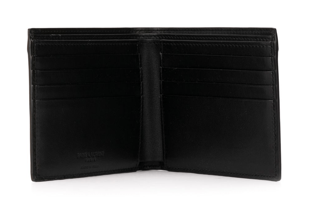 SAINT LAURENT STUDS BIFOLD WALLET