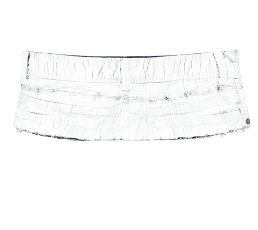 Painted Detail Denim Belt