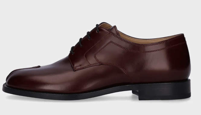 Tabi Lace-Up Shoes - Bordeaux