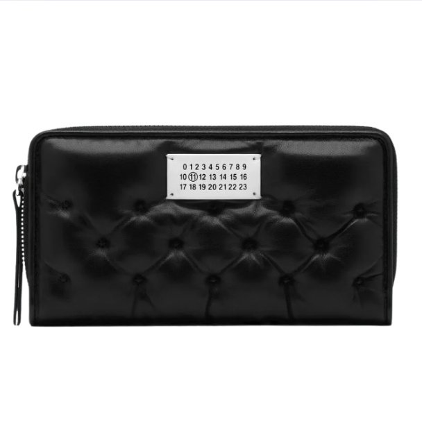 MAISON MARGIELA Wallet Zip Around Continental (Black)