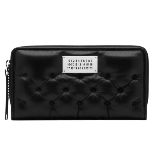 MAISON MARGIELA Wallet Zip Around Continental (Black)