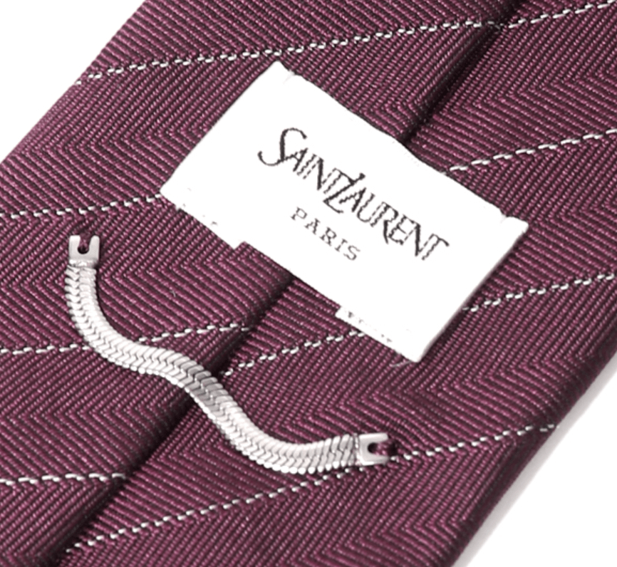 striped tie in silk jacquard