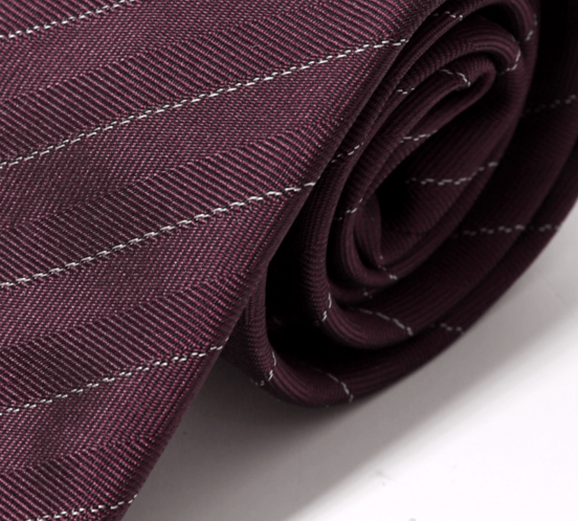 striped tie in silk jacquard