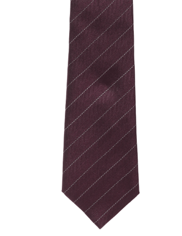 striped tie in silk jacquard