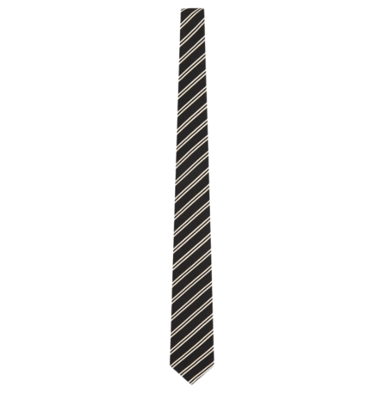 Saint Laurent Silk And Cotton Blend Tie