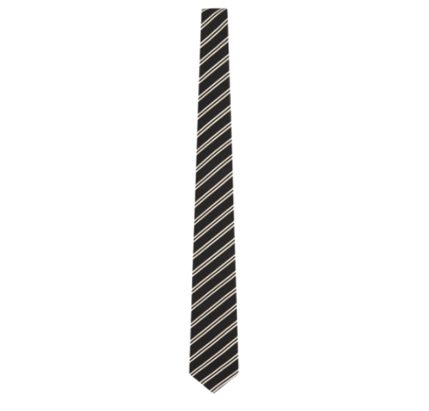 Saint Laurent Silk And Cotton Blend Tie