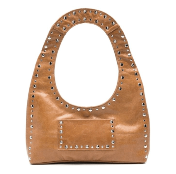 FRANCA Logo Leather Shoulder Bag