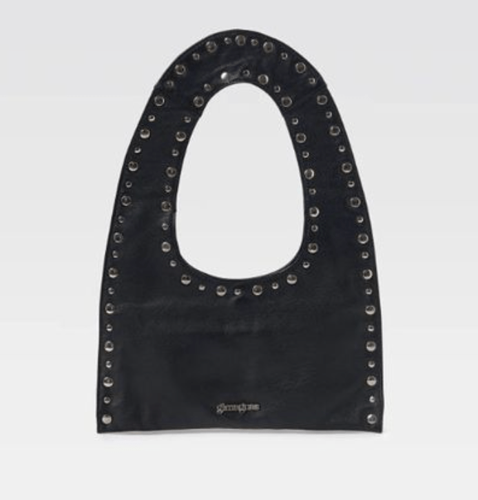 FRANCA Studded Leather Mini Shoulder Bag