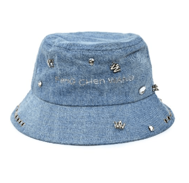 Logo Piercing Denim Bucket Hat