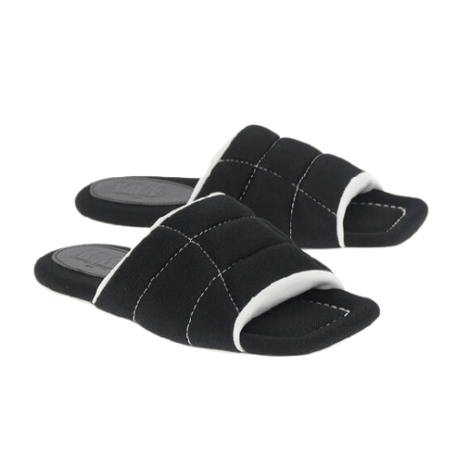 Black padded detail slides