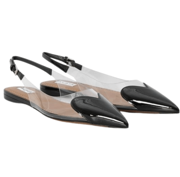 Coeur slingback flat shoes