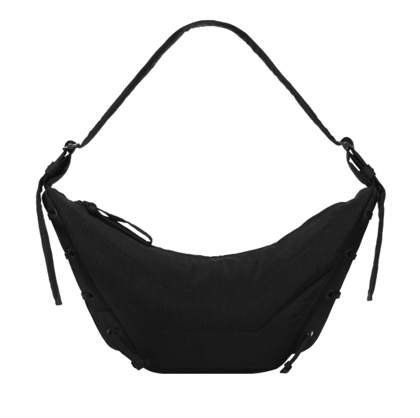 Lemaire Small Soft Game Bag Nylon Canvas Black