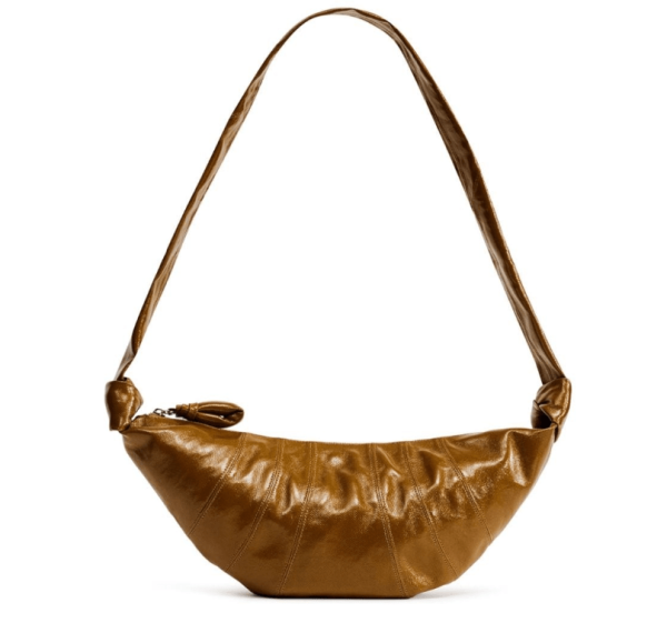 Lemaire Coated Cotton Small Croissant Bag Fawn