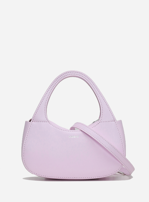 Micro Baguette Swipe Bag  (Pale Pink)
