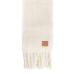 Mohair and wool scarf - BEIGE