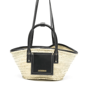 SOLI Raffia Pannier Basket Tote Bag