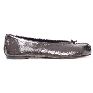  ) New Tabi Ballerina Flat Shoes - Iron Silver