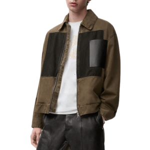 Jacket in cotton -Khaki Green