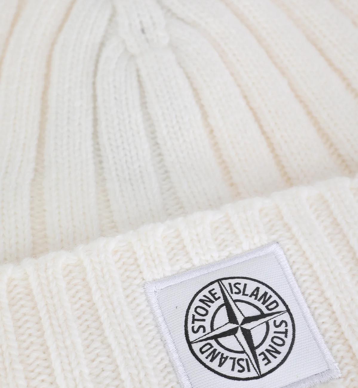 Stone island wool beanie (cream)