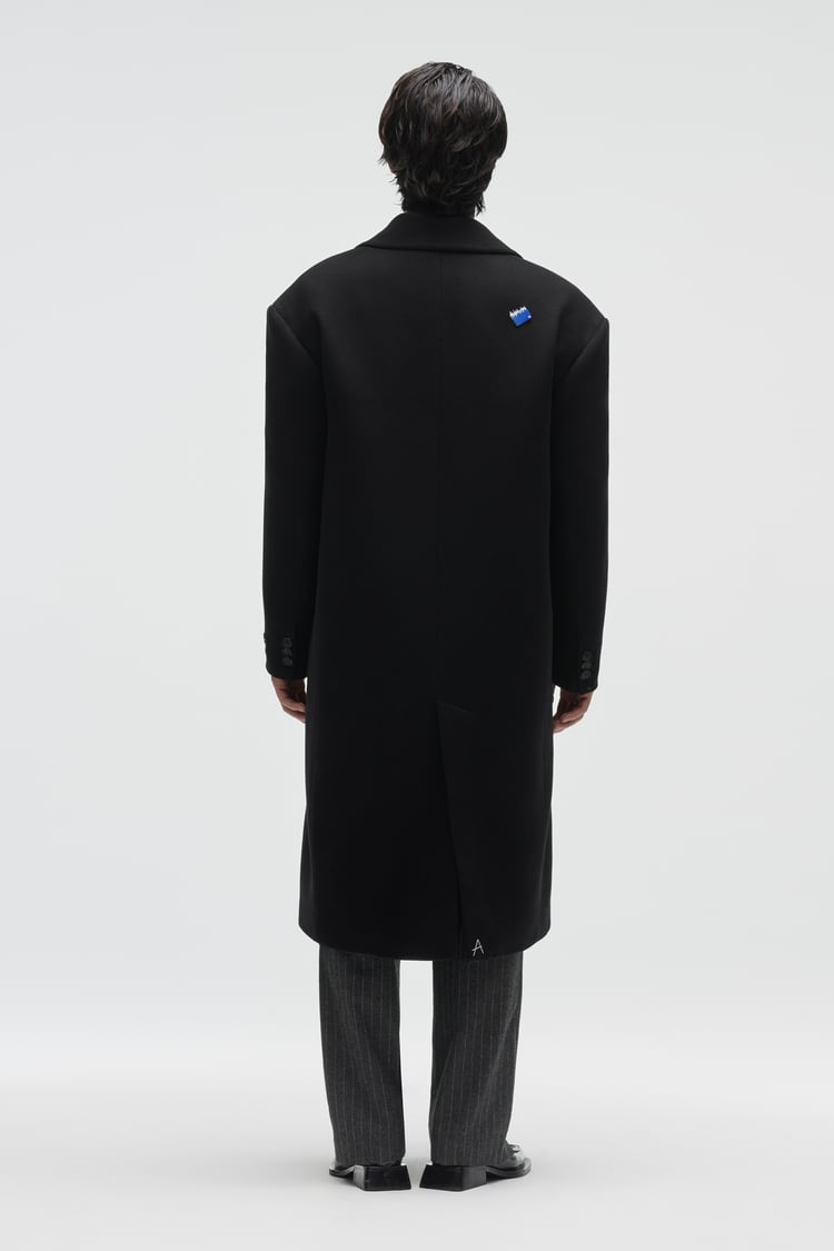 Ader Error x Zara Wool Blend Oversize Coat Black