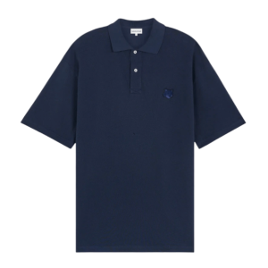 Maison Kitsune Bold Fox Head Patch Oversize Polo Deep Navy