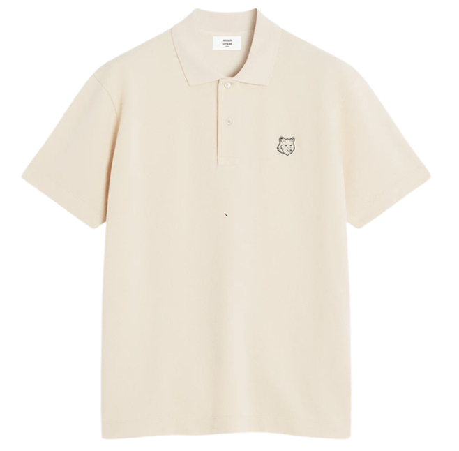Maison Kitsune Bold Fox Head Patch Comfort Polo Smoke