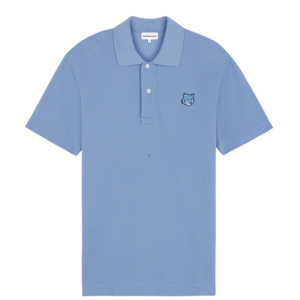 Maison Kitsune Bold Fox Head Patch Comfort Polo Hampton Blue