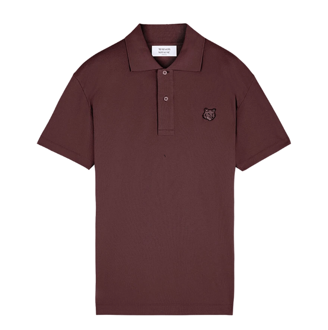 Maison Kitsune Bold Fox Head Patch Comfort Polo Firewood