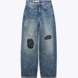 Ader Error x Zara Patchwork Jeans Blue