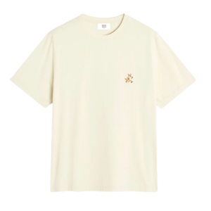 Maison Kitsune Speedy Fox Patch Comfort T-Shirt Warm Stone