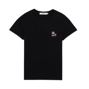 (W) Maison Kitsune Dressed Fox Patch Classic T-Shirt Black