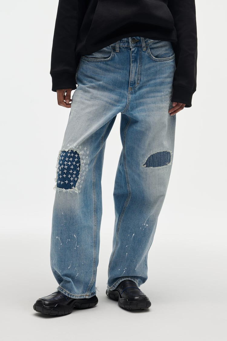 Ader Error x Zara Patchwork Jeans Blue