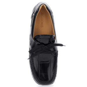 LES BATTO Bow Leather Loafers
