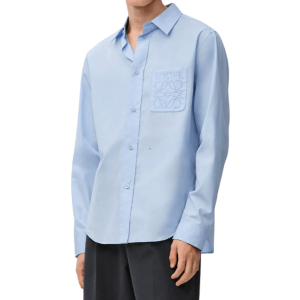 Shirt in cotton - BLUE 