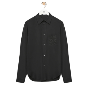 Shirt in cotton - BLACK 