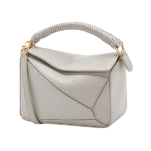 Mini Puzzle bag in smooth calfskin - GREY 