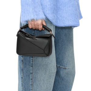 	Mini Puzzle bag in smooth calfskin - BLACK