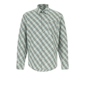 B Shield Embroidered Check Cotton Shirt