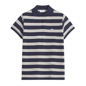 BABY FOX PATCH MULTI STRIPES POLO  Ink blue