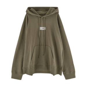 Number Logo Cotton Blend Hoodie