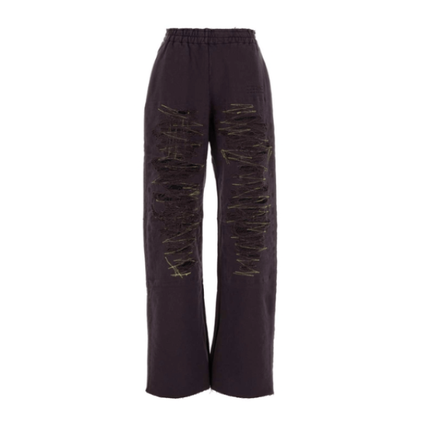 Stitch Detail Cotton Pants