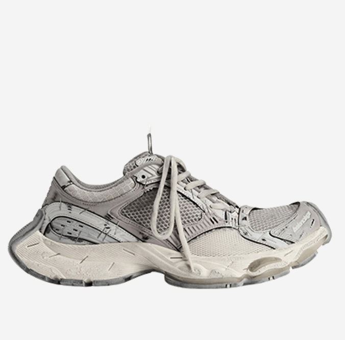 (W) Balenciaga Stapler Sneaker Beige Grey