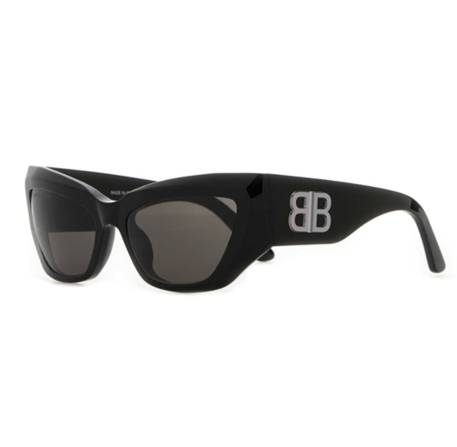 Logo Temple Cat Eye Frame Sunglasses